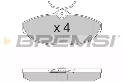 Комплект тормозных колодок BREMSI BP2934