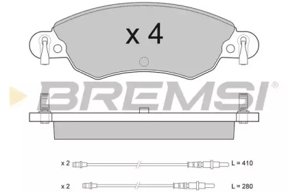 Комплект тормозных колодок BREMSI BP2940