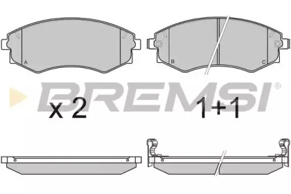 Комплект тормозных колодок BREMSI BP2941