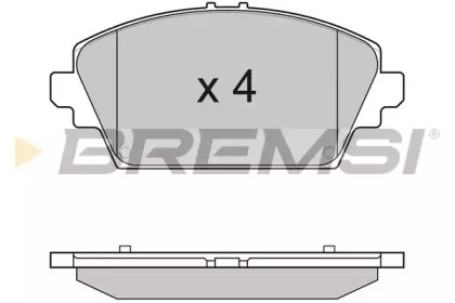 Комплект тормозных колодок BREMSI BP2945