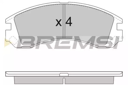 Комплект тормозных колодок BREMSI BP2953