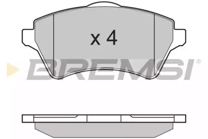 Комплект тормозных колодок BREMSI BP2960