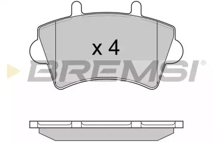 Комплект тормозных колодок BREMSI BP2975