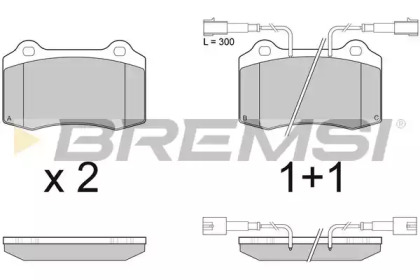 Комплект тормозных колодок BREMSI BP2979