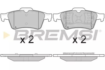 Комплект тормозных колодок BREMSI BP2980