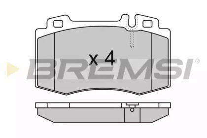 Комплект тормозных колодок BREMSI BP2986