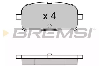 Комплект тормозных колодок BREMSI BP2988