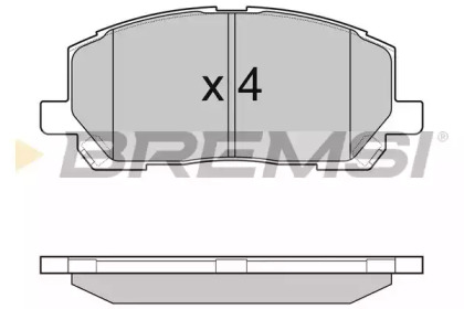 Комплект тормозных колодок BREMSI BP2989