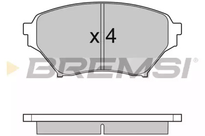 Комплект тормозных колодок BREMSI BP2990