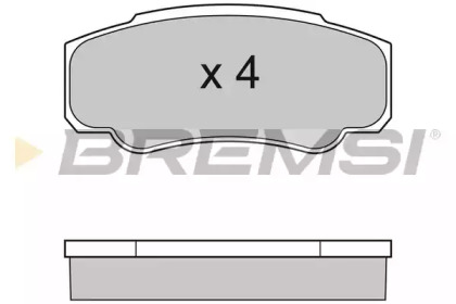 Комплект тормозных колодок BREMSI BP2996