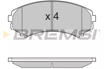 Комплект тормозных колодок BREMSI BP3001