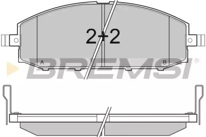 Комплект тормозных колодок BREMSI BP3007