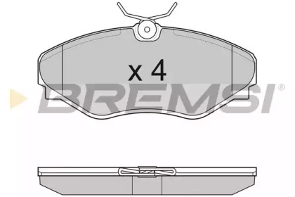 Комплект тормозных колодок BREMSI BP3011