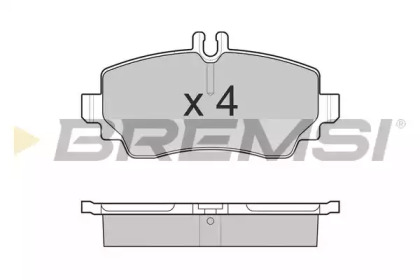 Комплект тормозных колодок BREMSI BP3015