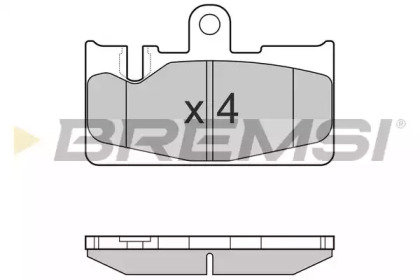 Комплект тормозных колодок BREMSI BP3022