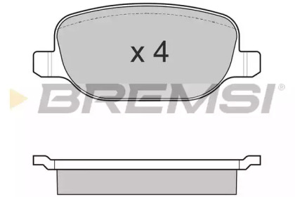 Комплект тормозных колодок BREMSI BP3024