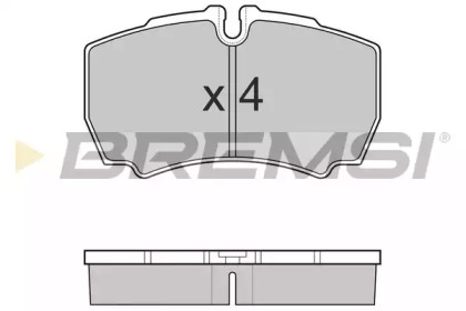 Комплект тормозных колодок BREMSI BP3025