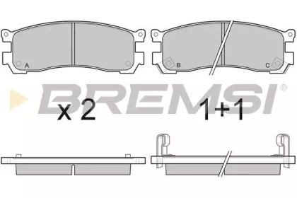 Комплект тормозных колодок BREMSI BP3054