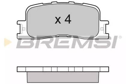 Комплект тормозных колодок BREMSI BP3060