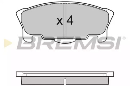 Комплект тормозных колодок BREMSI BP3065