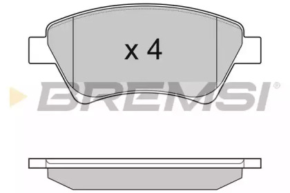 Комплект тормозных колодок BREMSI BP3072