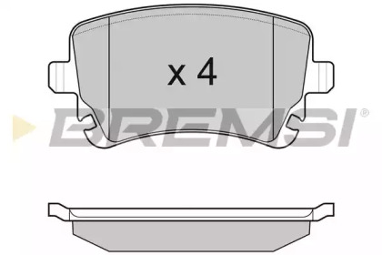 Комплект тормозных колодок BREMSI BP3086