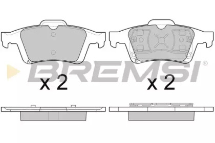 Комплект тормозных колодок BREMSI BP3091