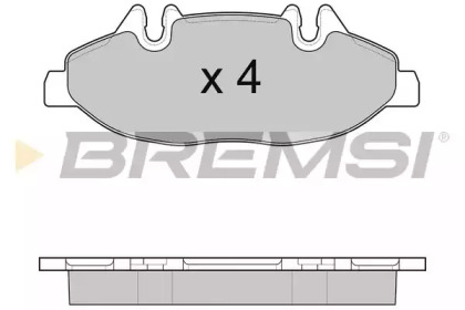 Комплект тормозных колодок BREMSI BP3100