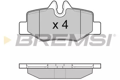 Комплект тормозных колодок BREMSI BP3101