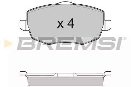 Комплект тормозных колодок BREMSI BP3123