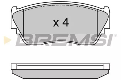 Комплект тормозных колодок BREMSI BP3125