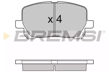 Комплект тормозных колодок BREMSI BP3127