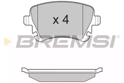 Комплект тормозных колодок BREMSI BP3130