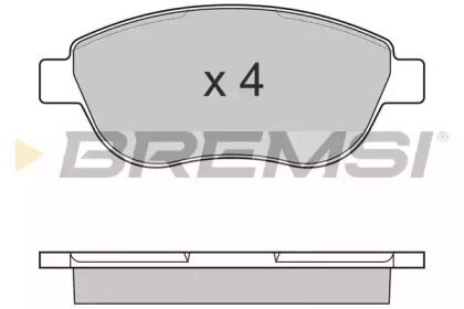 Комплект тормозных колодок BREMSI BP3145