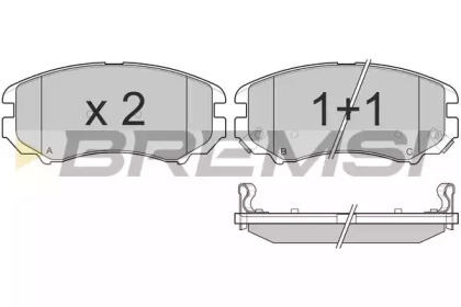 Комплект тормозных колодок BREMSI BP3146