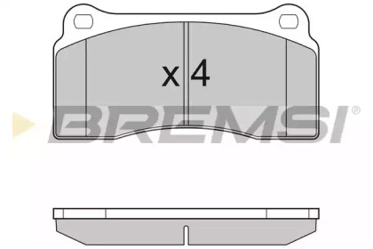 Комплект тормозных колодок BREMSI BP3153