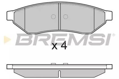 Комплект тормозных колодок BREMSI BP3162