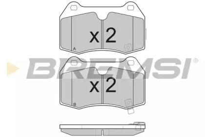 Комплект тормозных колодок BREMSI BP3165