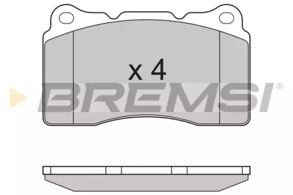 Комплект тормозных колодок BREMSI BP3167