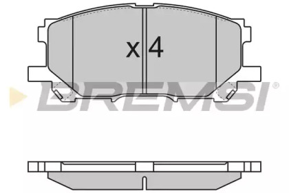 Комплект тормозных колодок BREMSI BP3168