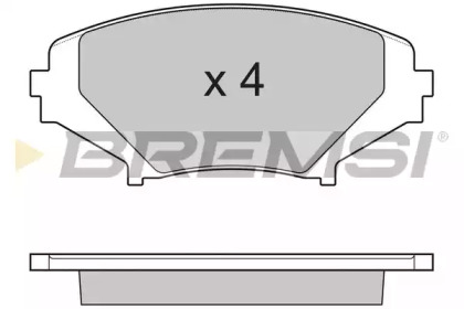 Комплект тормозных колодок BREMSI BP3170