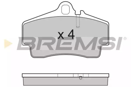 Комплект тормозных колодок BREMSI BP3176