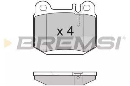 Комплект тормозных колодок BREMSI BP3177