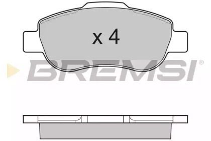 Комплект тормозных колодок BREMSI BP3178