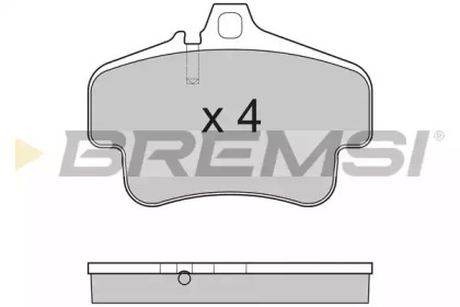 Комплект тормозных колодок BREMSI BP3180