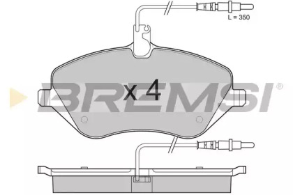 Комплект тормозных колодок BREMSI BP3181