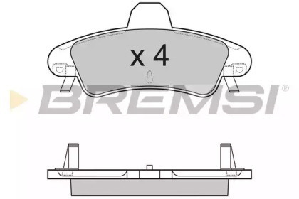 Комплект тормозных колодок BREMSI BP3188