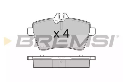 Комплект тормозных колодок BREMSI BP3189