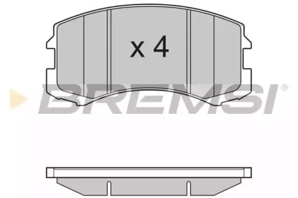 Комплект тормозных колодок BREMSI BP3192