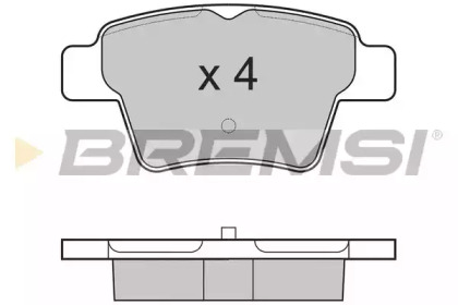 Комплект тормозных колодок BREMSI BP3198